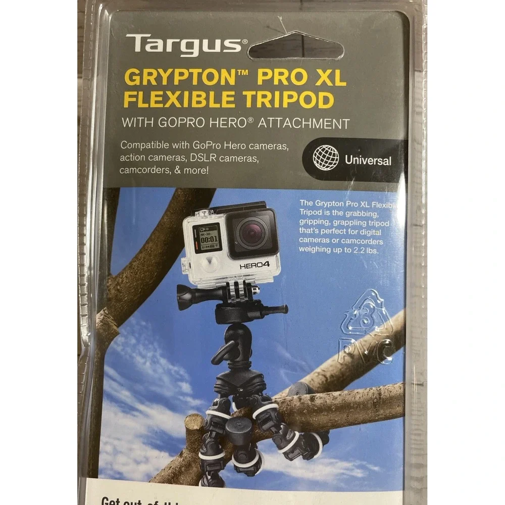 Targus Grypton Pro XL Flexible Tripod‎ with GoPro Hero Attachment TG-GT80G-101